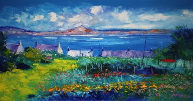 Back Garden Flowerbeds on the Sound of Iona 16x30